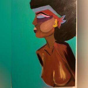 Local artist painting